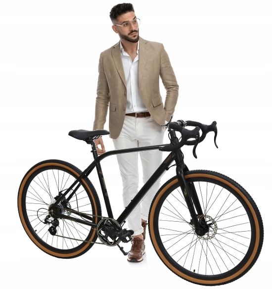 LEKKI ROWER GRAVEL ALUMINIOWY MĘSKI TARCZE WIELOPOZYCYJNY 28 CALI " SHIMANO