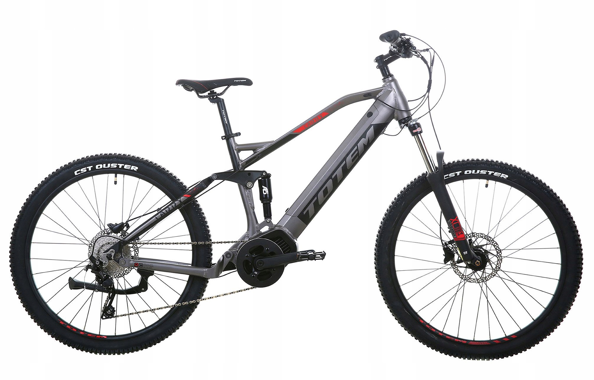Rower elektryczny MTB TOTEM Carry silnik centralny Full pełne zawieszenie